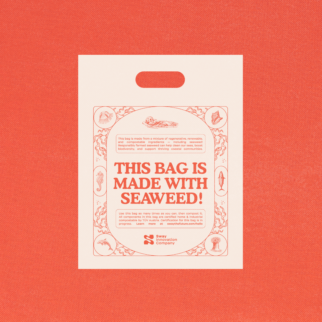Compostable Handle Bag (Kelp Forest)
