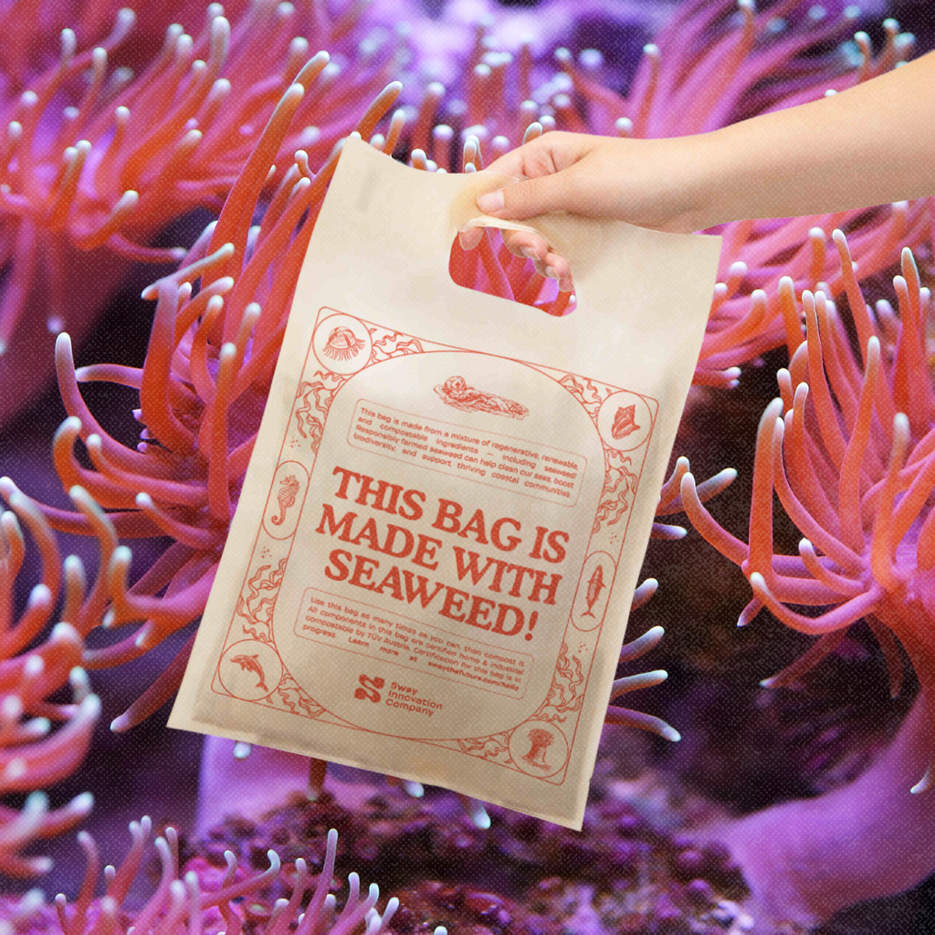 Compostable Handle Bag (Kelp Forest)
